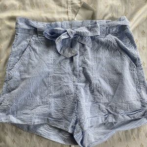 H&M Light Blue Seersucker Shorts
